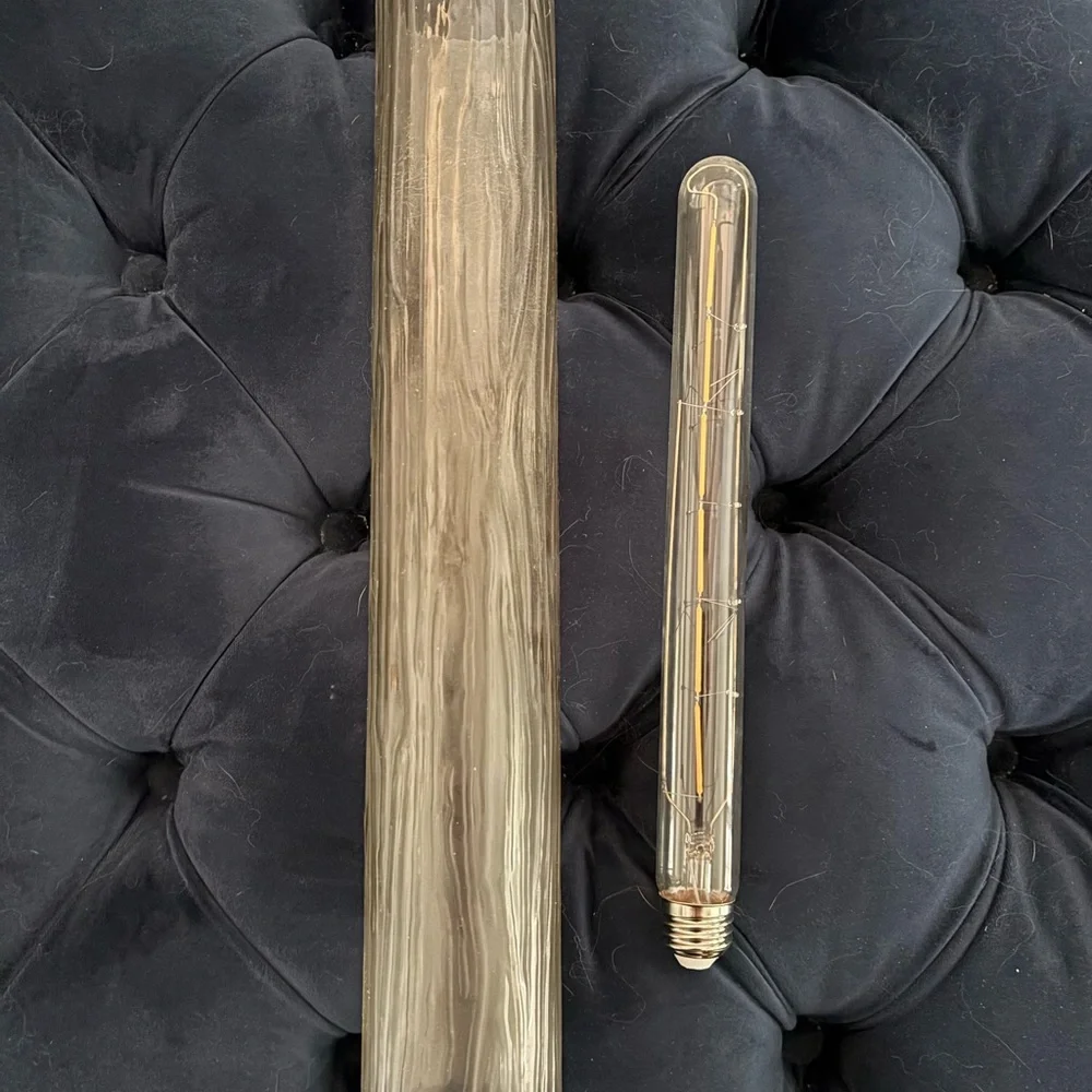 Restoration Hardware Set of 2 Modern Sconces in Brushed Pewter